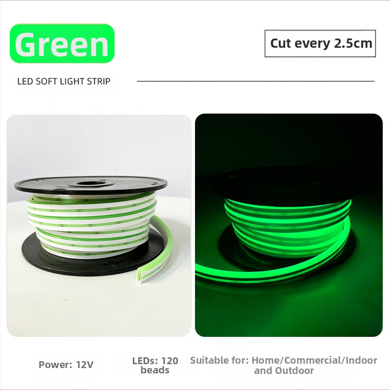 Ταινία LED με 2835 LED λαμπάκια, 120 LED/m, είσοδος 12V, αδιάβροχη