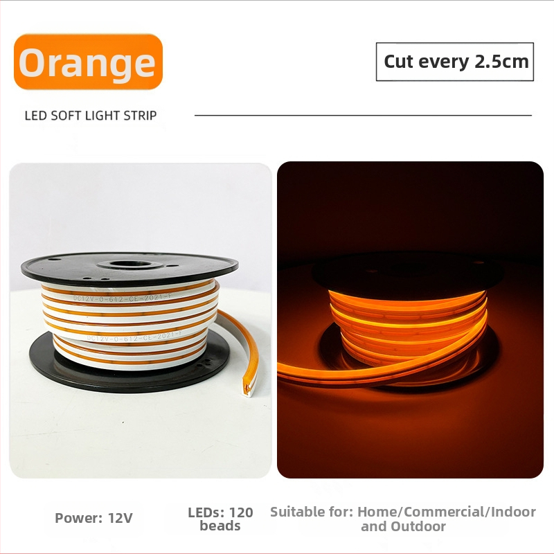 Ταινία LED με 2835 LED λαμπάκια, 120 LED/m, είσοδος 12V, αδιάβροχη