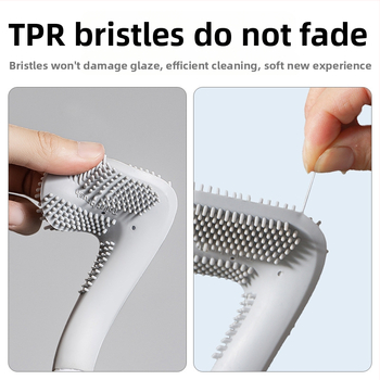 Tualeto šepetėlis be kampų — plastikas, svoris 0.5, 1 vnt, pakuotė kartonas, prekės ženklas CCKO