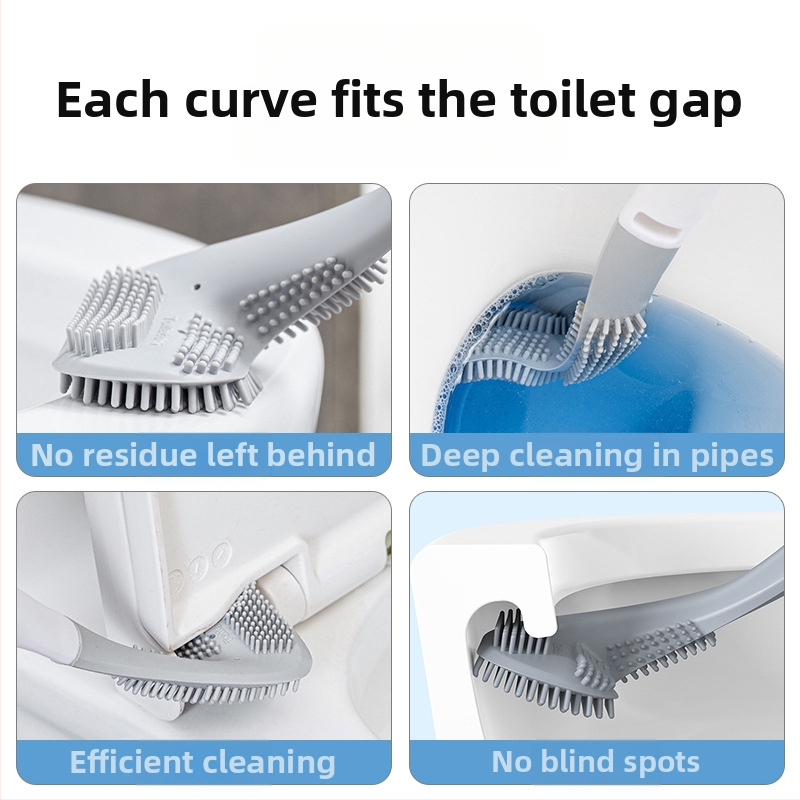 Kefu na toaletu bez mŕtvej zóny — plast, hmotnosť 0.5, 1 ks, balenie kartón, značka CCKO