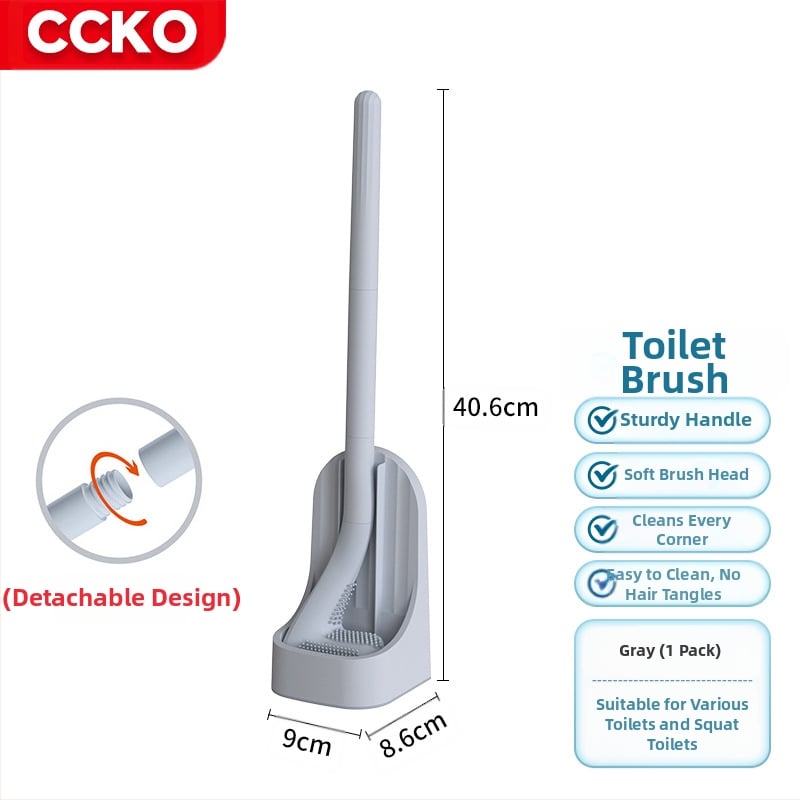 Tualeto šepetėlis be kampų — plastikas, svoris 0.5, 1 vnt, pakuotė kartonas, prekės ženklas CCKO