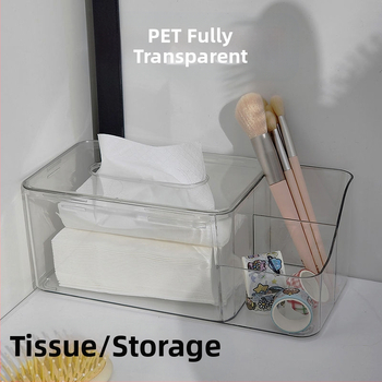Επιτραπέζιο κουτί χαρτοπετσέτας, βορειοευρωπαϊκό στυλ, διαφανές, πλαστικό, πολυλειτουργικό
