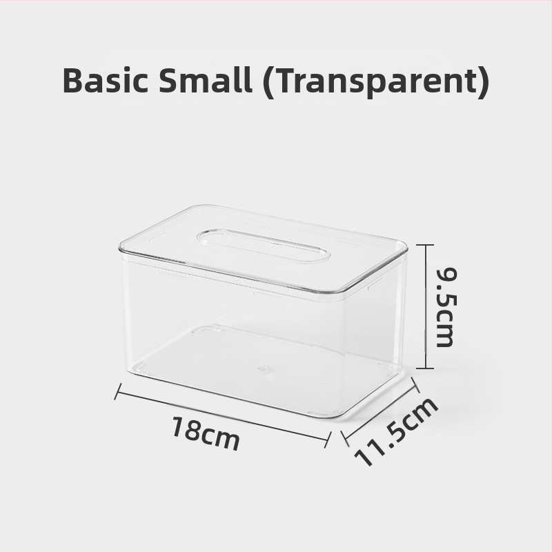 Επιτραπέζιο κουτί χαρτοπετσέτας, βορειοευρωπαϊκό στυλ, διαφανές, πλαστικό, πολυλειτουργικό