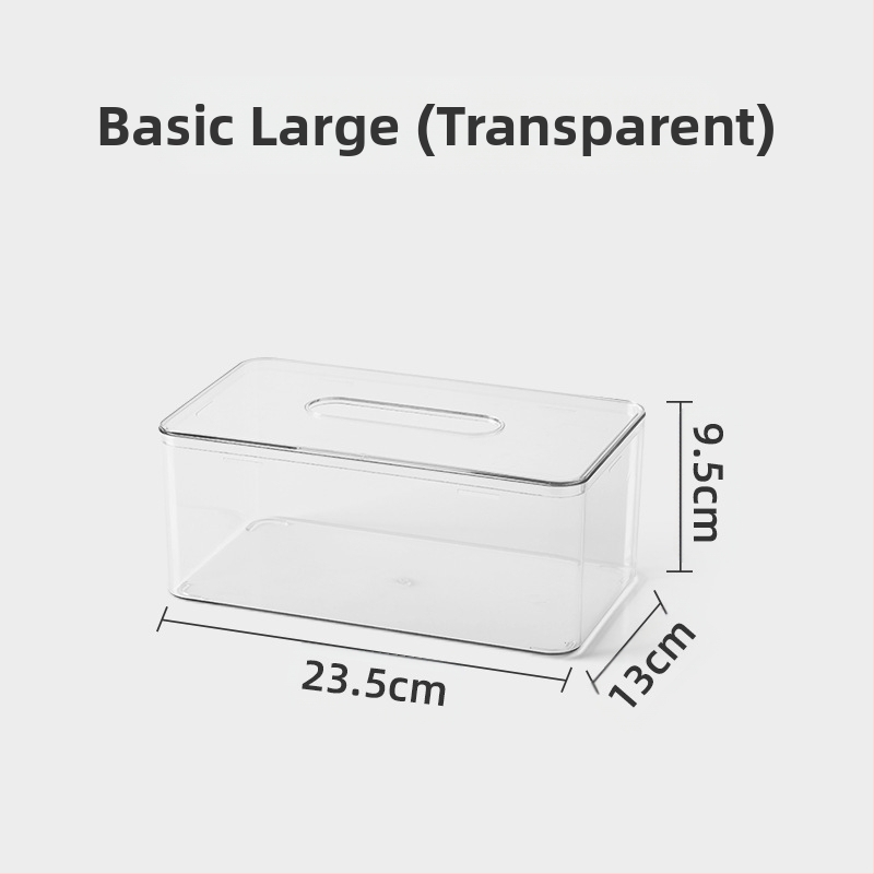 Επιτραπέζιο κουτί χαρτοπετσέτας, βορειοευρωπαϊκό στυλ, διαφανές, πλαστικό, πολυλειτουργικό