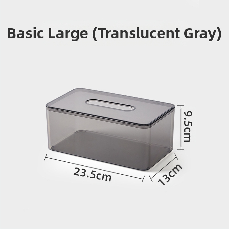 Επιτραπέζιο κουτί χαρτοπετσέτας, βορειοευρωπαϊκό στυλ, διαφανές, πλαστικό, πολυλειτουργικό