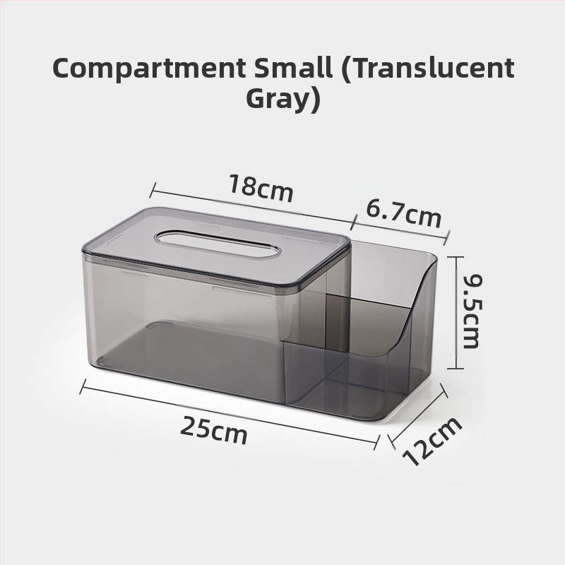 Επιτραπέζιο κουτί χαρτοπετσέτας, βορειοευρωπαϊκό στυλ, διαφανές, πλαστικό, πολυλειτουργικό
