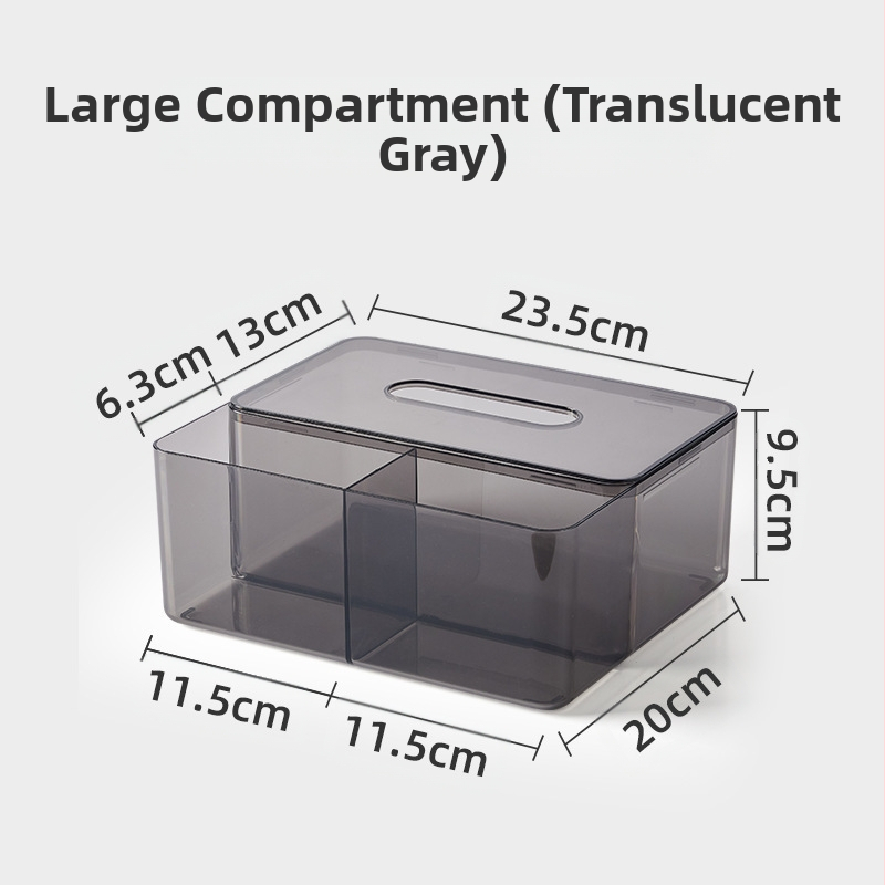 Επιτραπέζιο κουτί χαρτοπετσέτας, βορειοευρωπαϊκό στυλ, διαφανές, πλαστικό, πολυλειτουργικό