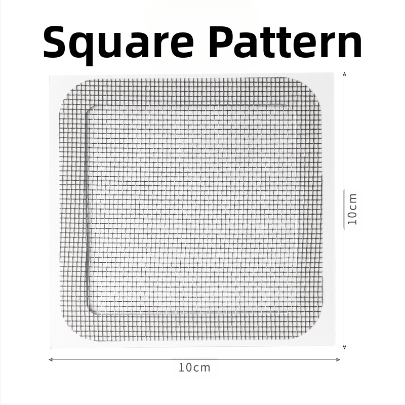 Vienreizēja grīdas kanalizācijas uzlīme ar matu filtru un kukaiņu režģi – šķiedru materiāls, piemērots virtuvei un vannas istabai, 200 gab. iepakojumā