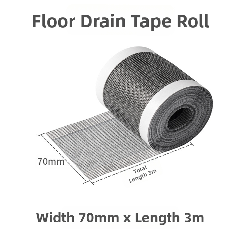 Vienreizēja grīdas kanalizācijas uzlīme ar matu filtru un kukaiņu režģi – šķiedru materiāls, piemērots virtuvei un vannas istabai, 200 gab. iepakojumā