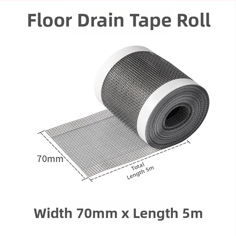 Vienreizēja grīdas kanalizācijas uzlīme ar matu filtru un kukaiņu režģi – šķiedru materiāls, piemērots virtuvei un vannas istabai, 200 gab. iepakojumā