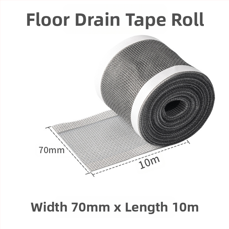 Vienreizēja grīdas kanalizācijas uzlīme ar matu filtru un kukaiņu režģi – šķiedru materiāls, piemērots virtuvei un vannas istabai, 200 gab. iepakojumā