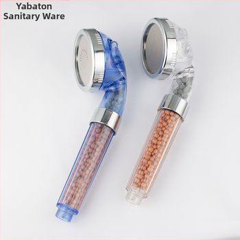 Nešiojama dušos galva su neigiamais jonais, ABS medžiaga, masažo ir lietaus režimai, srieginė montavimas