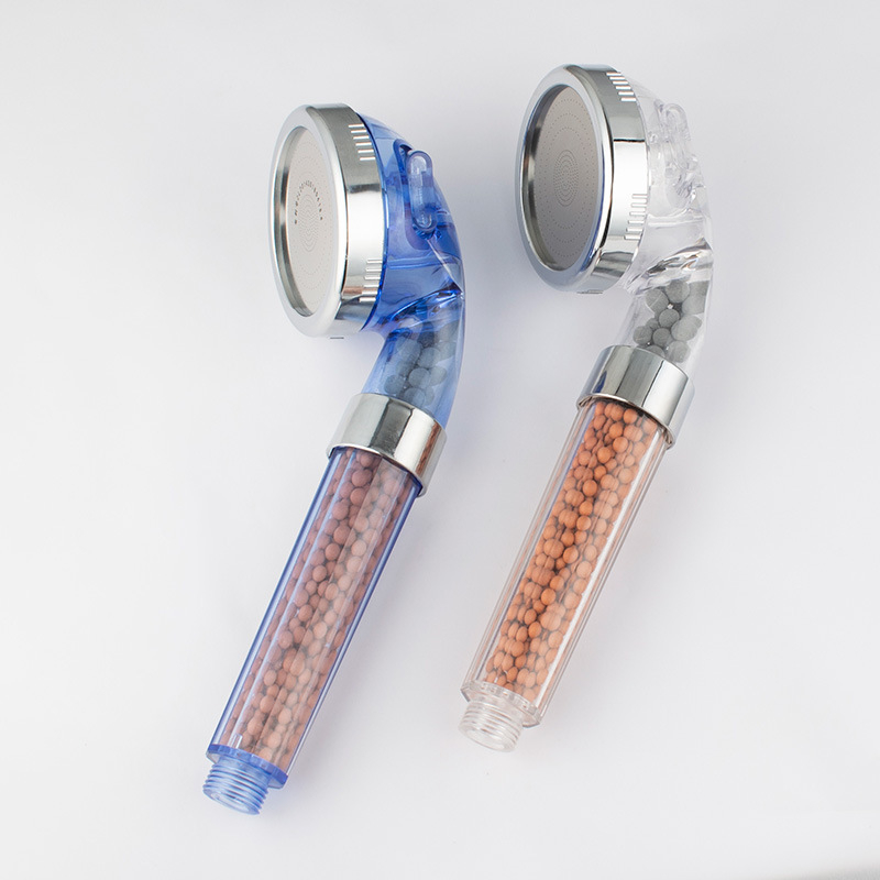 Nešiojama dušos galva su neigiamais jonais, ABS medžiaga, masažo ir lietaus režimai, srieginė montavimas