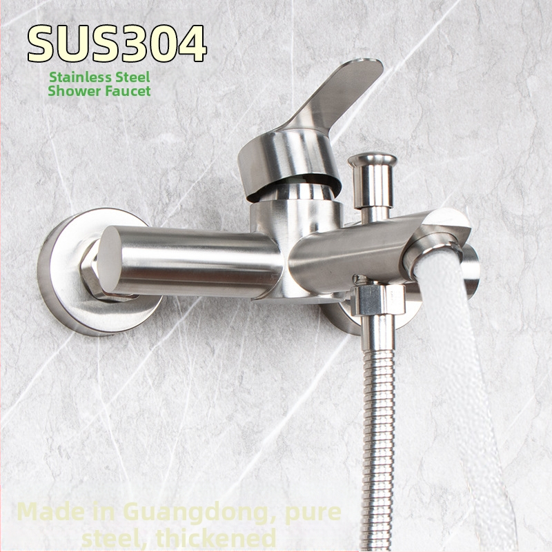 304 nerūdijančio plieno dušo ir vonios čiaupas, sieninis montavimas, karšto ir šalto maišymo vožtuvas, paslėpta įranga, ES CE sertifikatas