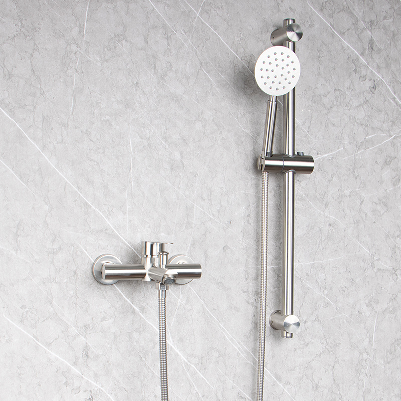 304 nerūdijančio plieno dušo ir vonios čiaupas, sieninis montavimas, karšto ir šalto maišymo vožtuvas, paslėpta įranga, ES CE sertifikatas