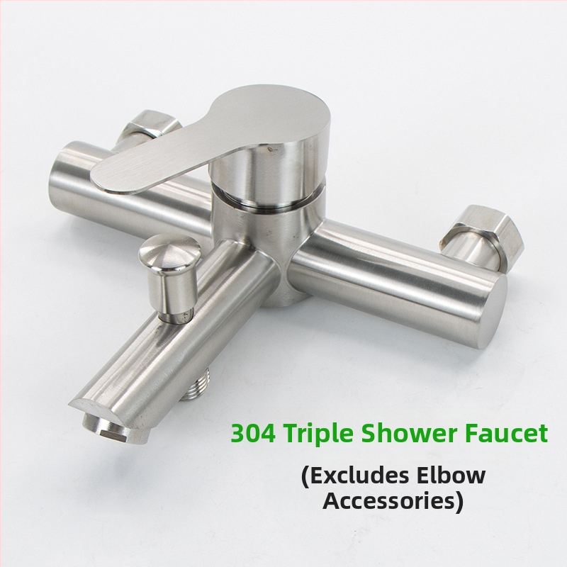 304 nerūdijančio plieno dušo ir vonios čiaupas, sieninis montavimas, karšto ir šalto maišymo vožtuvas, paslėpta įranga, ES CE sertifikatas