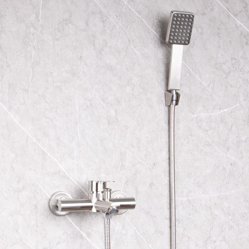 304 nerūdijančio plieno dušo ir vonios čiaupas, sieninis montavimas, karšto ir šalto maišymo vožtuvas, paslėpta įranga, ES CE sertifikatas