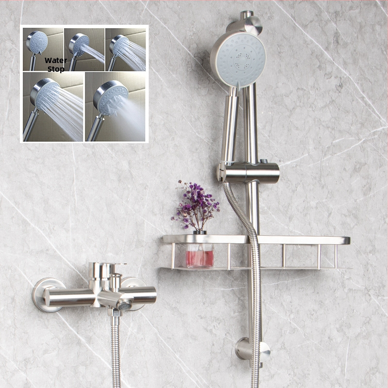 304 nerūdijančio plieno dušo ir vonios čiaupas, sieninis montavimas, karšto ir šalto maišymo vožtuvas, paslėpta įranga, ES CE sertifikatas