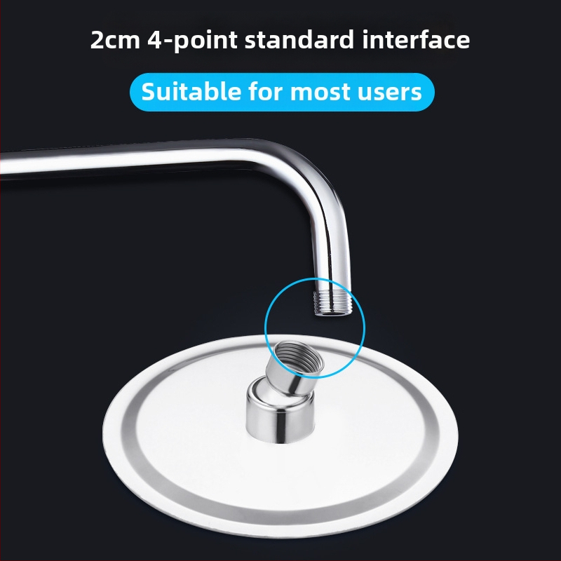 Медна горна душ глава с функция дъжд, монтиране чрез резба, 2,5 бара, Общ модел