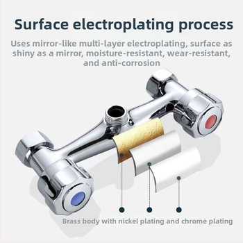 Dušo maišytuvas įmontuojamas į sieną – varinis korpusas, indukcinis atidarymas, sienos montavimas, CE sertifikatas.