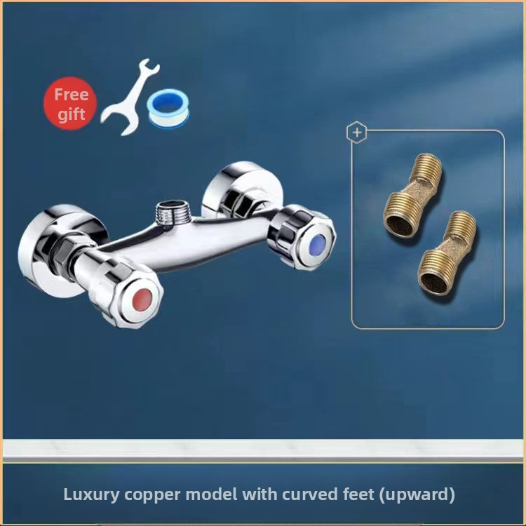 Dušo maišytuvas įmontuojamas į sieną – varinis korpusas, indukcinis atidarymas, sienos montavimas, CE sertifikatas.