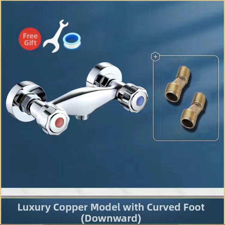 Dušo maišytuvas įmontuojamas į sieną – varinis korpusas, indukcinis atidarymas, sienos montavimas, CE sertifikatas.