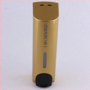 Dozatorius muilui ir vonios/šampūno dėžutė – ABS, 500 g, injekcinis formavimas, šiuolaikinis minimalistinis stilius, rankinis spaudimas