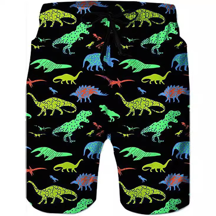 Ανδρικά μαγιό παραλίας με 3D εκτύπωση, γρήγορο στέγνωμα, Καλοκαίρι 2023, πολυεστέρας 80% σε ανάμειξη χημικών ινών, μινιμαλιστικό σχέδιο