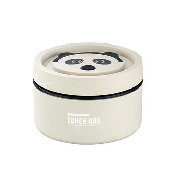 304 nerūsējošā tērauda pusdienu kastīte, apaļa, mikroviļņu droša, vienu slāni, logotipa drukāšana pieejama