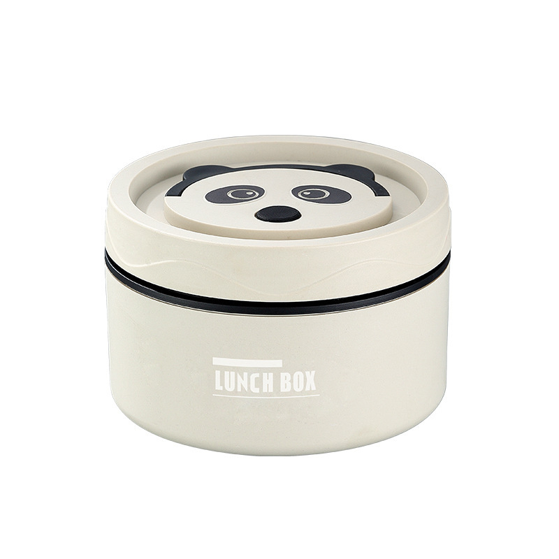 304 nerūsējošā tērauda pusdienu kastīte, apaļa, mikroviļņu droša, vienu slāni, logotipa drukāšana pieejama