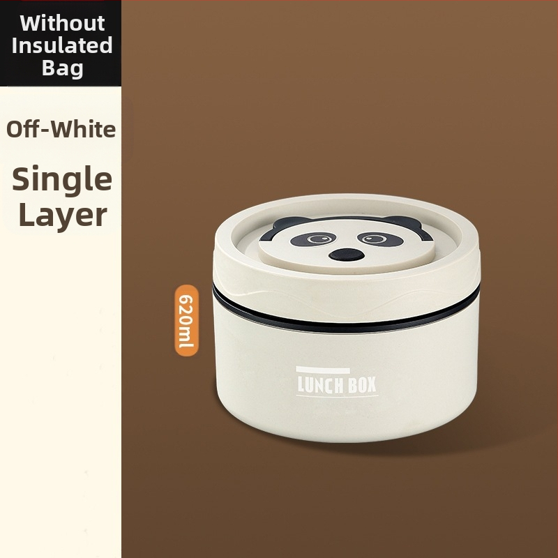 304 nerūsējošā tērauda pusdienu kastīte, apaļa, mikroviļņu droša, vienu slāni, logotipa drukāšana pieejama