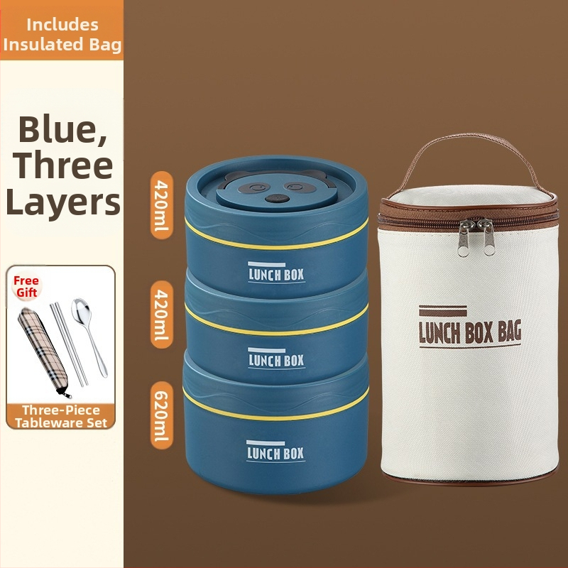 304 nerūsējošā tērauda pusdienu kastīte, apaļa, mikroviļņu droša, vienu slāni, logotipa drukāšana pieejama