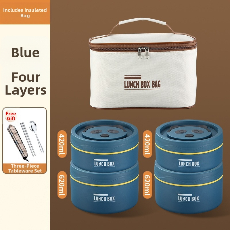 304 nerūsējošā tērauda pusdienu kastīte, apaļa, mikroviļņu droša, vienu slāni, logotipa drukāšana pieejama