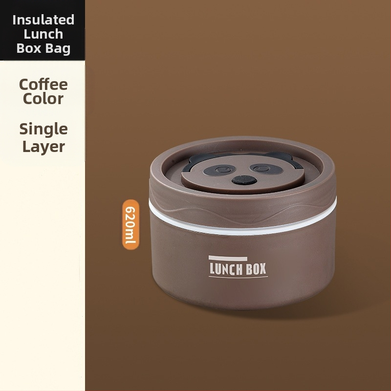 304 nerūsējošā tērauda pusdienu kastīte, apaļa, mikroviļņu droša, vienu slāni, logotipa drukāšana pieejama