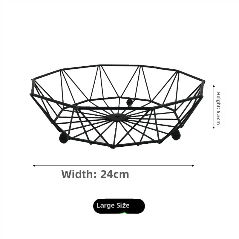 Кована железна кошница за плодове, нордичен трислоен дизайн, семпъл стил, за плодове, бонбони и сушени плодове, 2021 първокласно качество