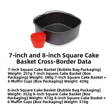 Anglies plieno tortų formos, apvalios ir stačiakampės, oro kepimo priedai, 40 vnt dėžutėje