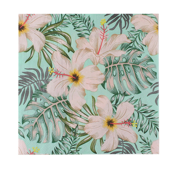 Χαρτοπετσέτα με εκτύπωση τροπικού δάσους σε σκανδιναβικό στυλ, 3-πλά, από virgin ξυλοπολτό, 20 φύλλα, 70 g, δυνατότητα εκτύπωσης λογότυπου