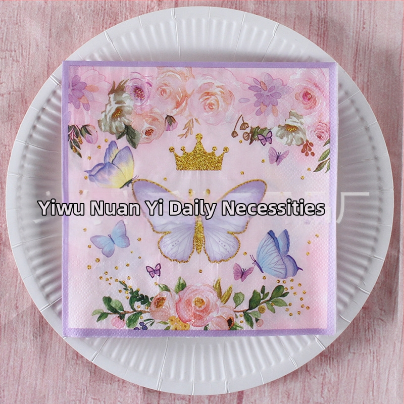 Χαρτοπετσέτα με εκτύπωση τροπικού δάσους σε σκανδιναβικό στυλ, 3-πλά, από virgin ξυλοπολτό, 20 φύλλα, 70 g, δυνατότητα εκτύπωσης λογότυπου