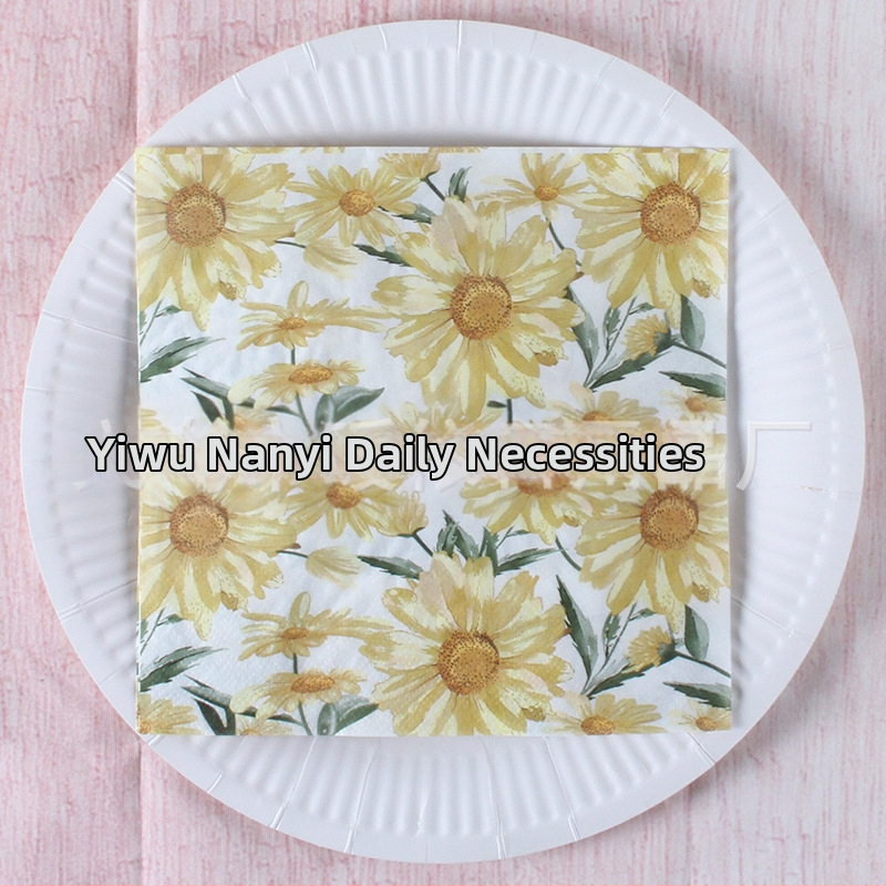 Χαρτοπετσέτα με εκτύπωση τροπικού δάσους σε σκανδιναβικό στυλ, 3-πλά, από virgin ξυλοπολτό, 20 φύλλα, 70 g, δυνατότητα εκτύπωσης λογότυπου