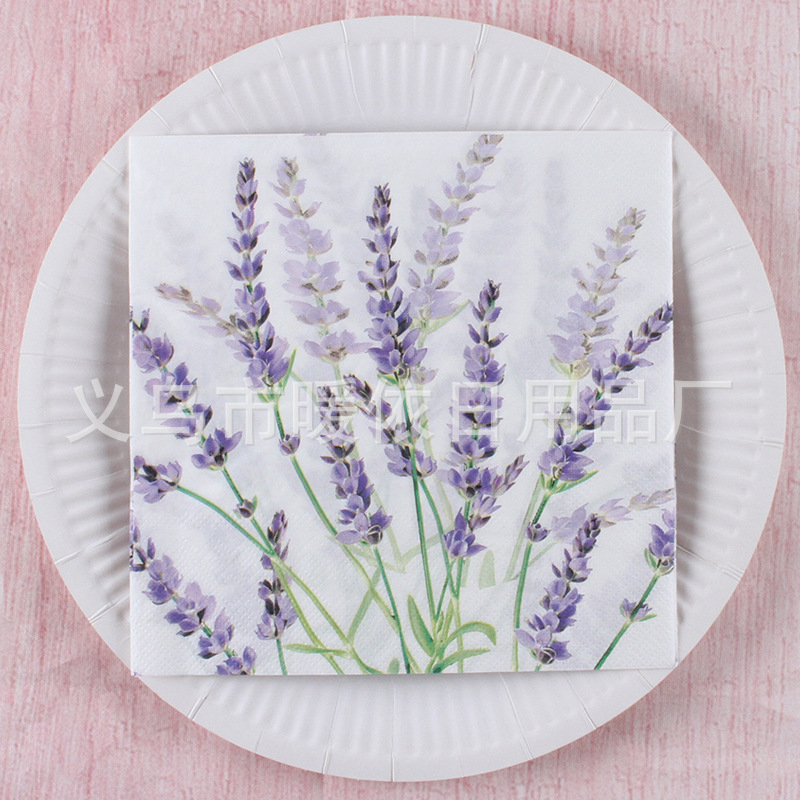 Χαρτοπετσέτα με εκτύπωση τροπικού δάσους σε σκανδιναβικό στυλ, 3-πλά, από virgin ξυλοπολτό, 20 φύλλα, 70 g, δυνατότητα εκτύπωσης λογότυπου