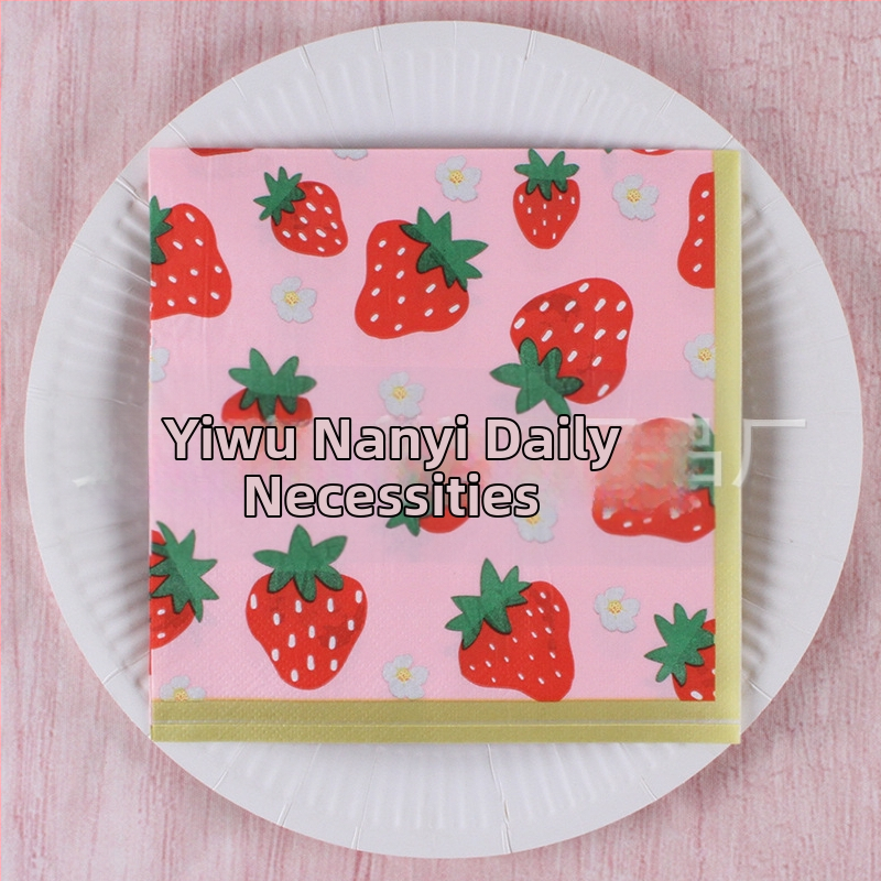 Χαρτοπετσέτα με εκτύπωση τροπικού δάσους σε σκανδιναβικό στυλ, 3-πλά, από virgin ξυλοπολτό, 20 φύλλα, 70 g, δυνατότητα εκτύπωσης λογότυπου