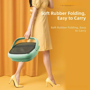 Μίνι πλυντήριο ρούχων με πτυσσόμενο σχέδιο, διπλής χρήσης για εσώρουχα και κάλτσες, κατάλληλο για φοιτητές