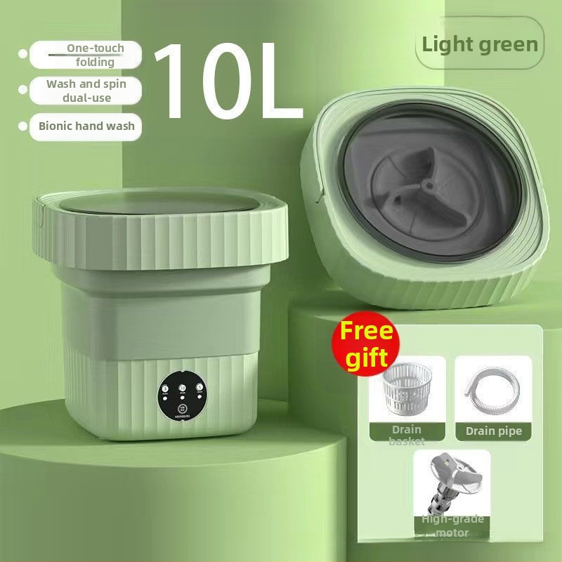 Μίνι πλυντήριο ρούχων με πτυσσόμενο σχέδιο, διπλής χρήσης για εσώρουχα και κάλτσες, κατάλληλο για φοιτητές