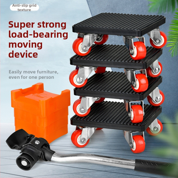 onkel.j Μετακινητής επίπλων με πανταχού ρόδες – ABS, σετ 9 τεμαχίων, εργαλεία μετακίνησης, οικιακή χρήση