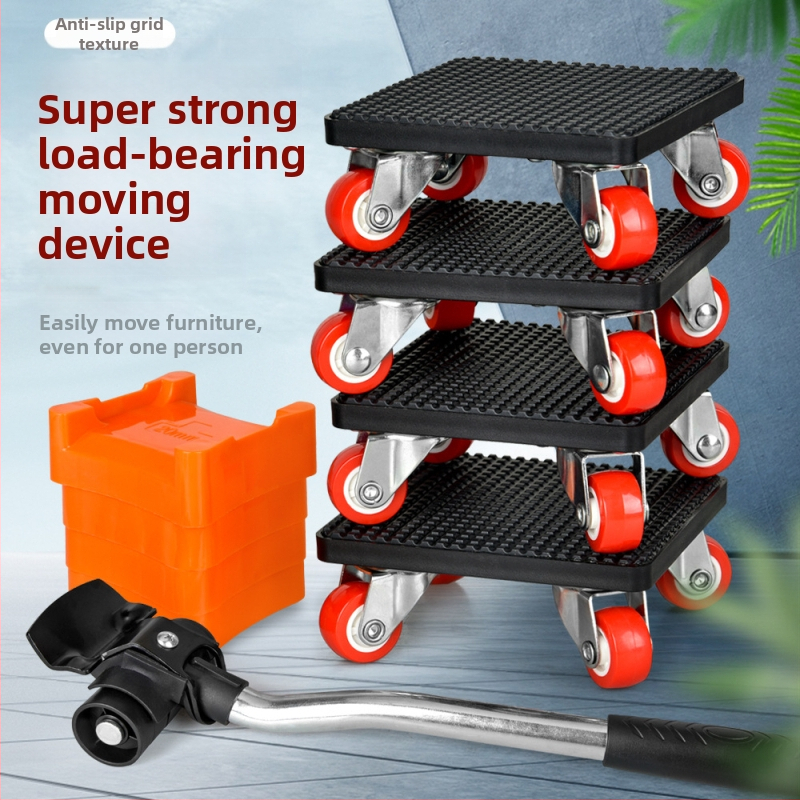 onkel.j Μετακινητής επίπλων με πανταχού ρόδες – ABS, σετ 9 τεμαχίων, εργαλεία μετακίνησης, οικιακή χρήση