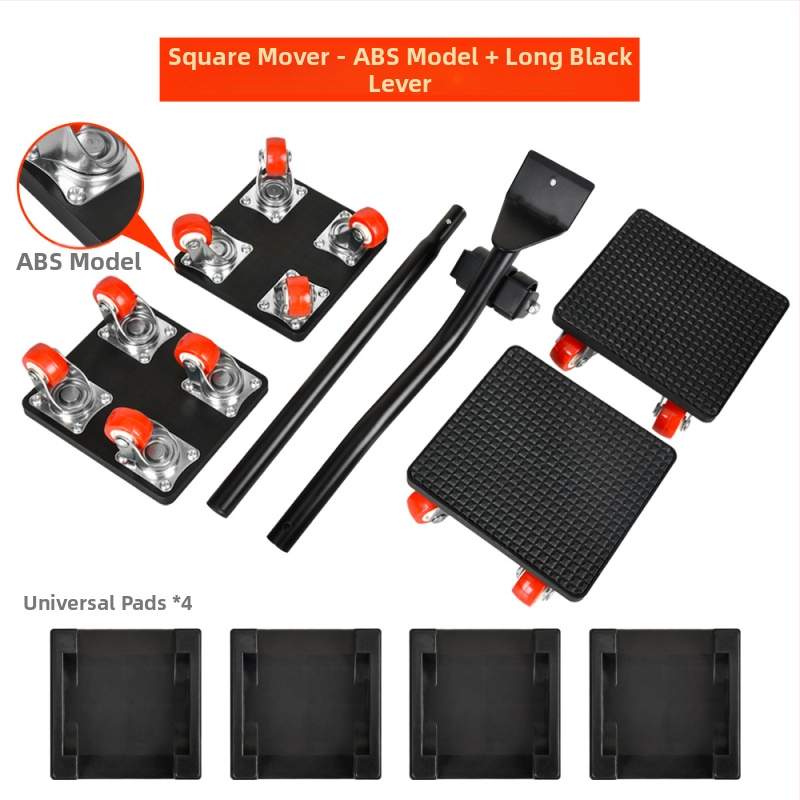 onkel.j Μετακινητής επίπλων με πανταχού ρόδες – ABS, σετ 9 τεμαχίων, εργαλεία μετακίνησης, οικιακή χρήση