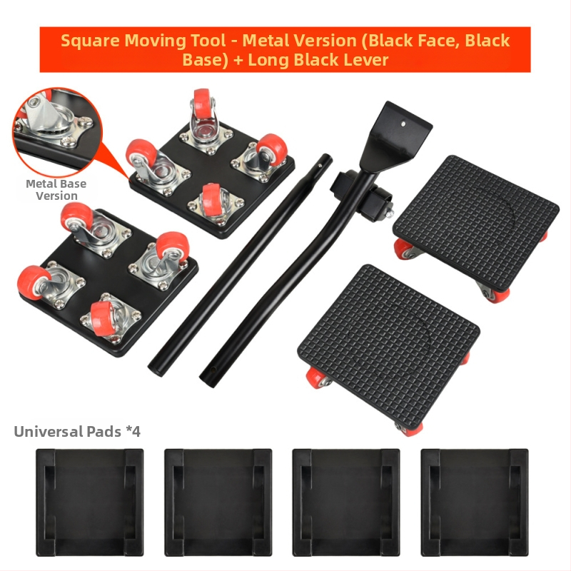 onkel.j Μετακινητής επίπλων με πανταχού ρόδες – ABS, σετ 9 τεμαχίων, εργαλεία μετακίνησης, οικιακή χρήση