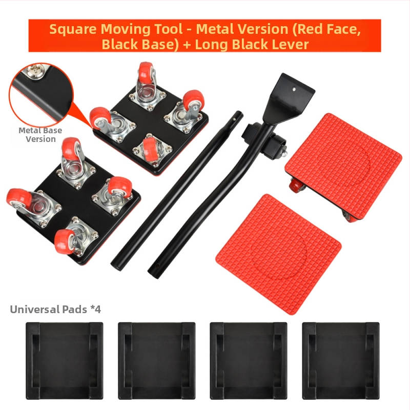 onkel.j Μετακινητής επίπλων με πανταχού ρόδες – ABS, σετ 9 τεμαχίων, εργαλεία μετακίνησης, οικιακή χρήση