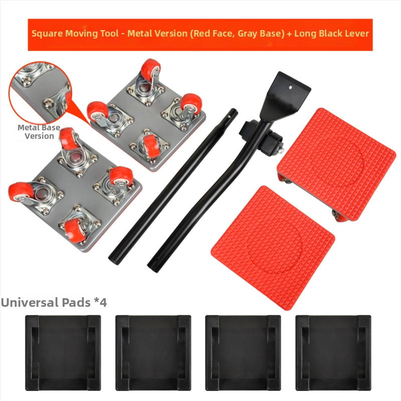 onkel.j Μετακινητής επίπλων με πανταχού ρόδες – ABS, σετ 9 τεμαχίων, εργαλεία μετακίνησης, οικιακή χρήση