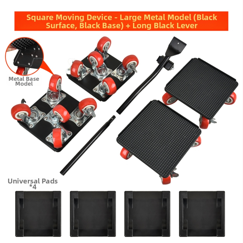 onkel.j Μετακινητής επίπλων με πανταχού ρόδες – ABS, σετ 9 τεμαχίων, εργαλεία μετακίνησης, οικιακή χρήση